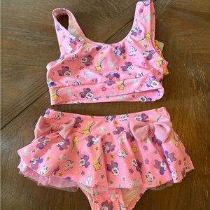 Pink Minnie Mouse Two-Piece Swimsuit